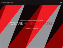 Tablet Screenshot of hundredstates.com